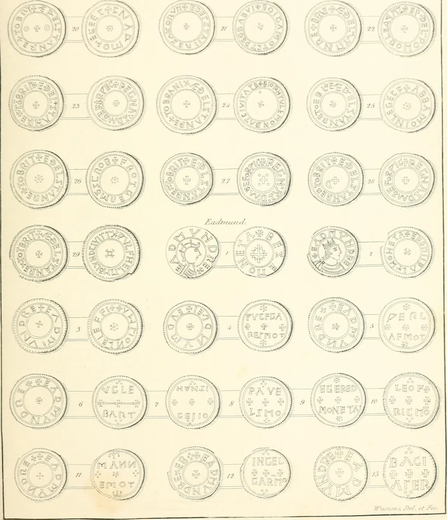 An illustration from Annals of the coinage of Great Britain and its dependencies : from the earliest period of authentic history to the reign of Victoria, 1840, leaf 72