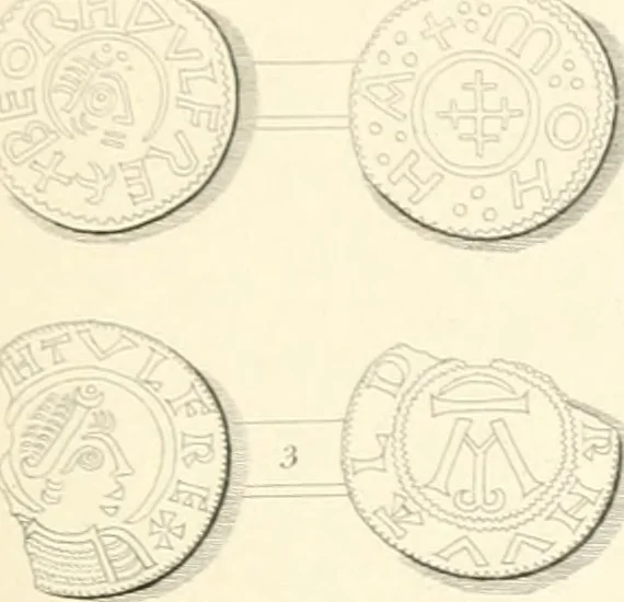 An illustration from Annals of the coinage of Great Britain and its dependencies : from the earliest period of authentic history to the reign of Victoria, 1840, leaf 98