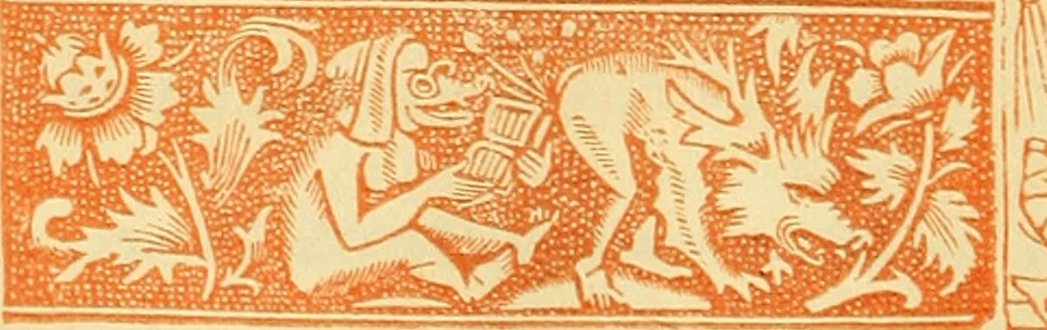 An illustration from Annals of Parisian typography : containing an account of the earliest typographical establishments of Paris; and notices and illustrations of the most remarkable productions of the Parisian Gothic press; compiled principally to shew its general character; and its particular influence upon the early English press, 1818, leaf 131