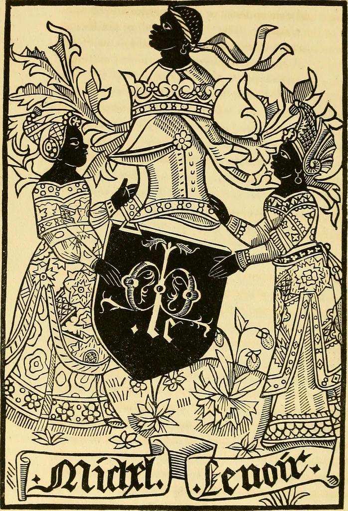 An illustration from Annals of Parisian typography : containing an account of the earliest typographical establishments of Paris; and notices and illustrations of the most remarkable productions of the Parisian Gothic press; compiled principally to shew its general character; and its particular influence upon the early English press, 1818, leaf 141