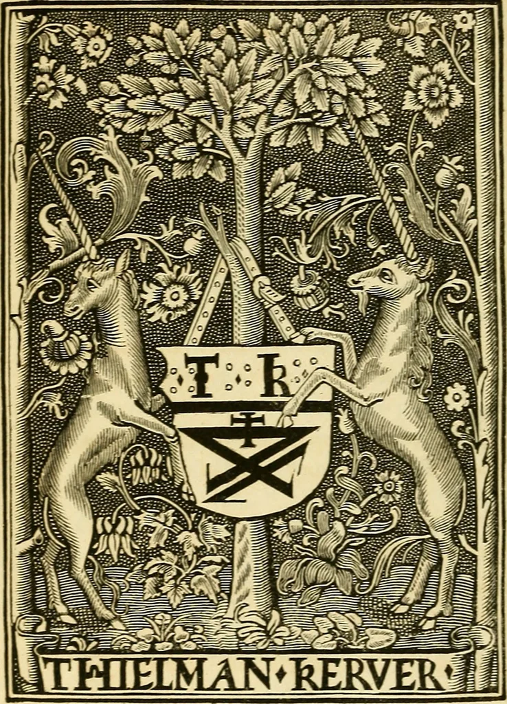 An illustration from Annals of Parisian typography : containing an account of the earliest typographical establishments of Paris; and notices and illustrations of the most remarkable productions of the Parisian Gothic press; compiled principally to shew its general character; and its particular influence upon the early English press, 1818, leaf 217