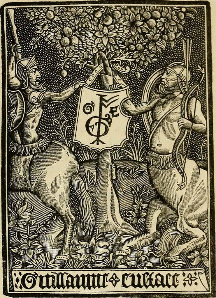 An illustration from Annals of Parisian typography : containing an account of the earliest typographical establishments of Paris; and notices and illustrations of the most remarkable productions of the Parisian Gothic press; compiled principally to shew its general character; and its particular influence upon the early English press, 1818, leaf 264