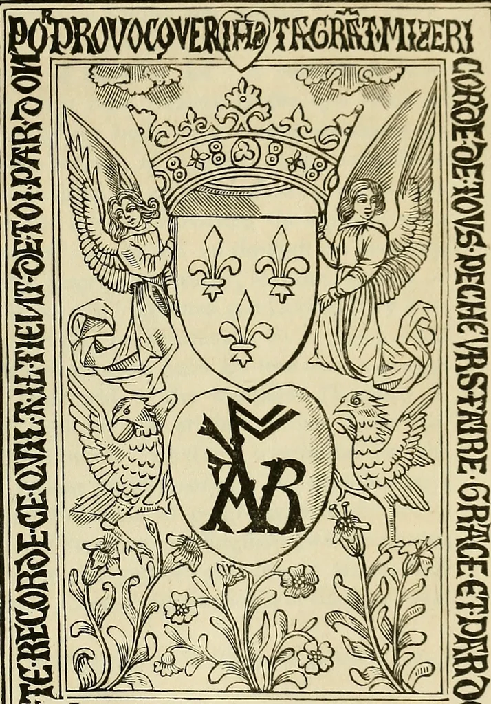 An illustration from Annals of Parisian typography : containing an account of the earliest typographical establishments of Paris; and notices and illustrations of the most remarkable productions of the Parisian Gothic press; compiled principally to shew its general character; and its particular influence upon the early English press, 1818, leaf 98