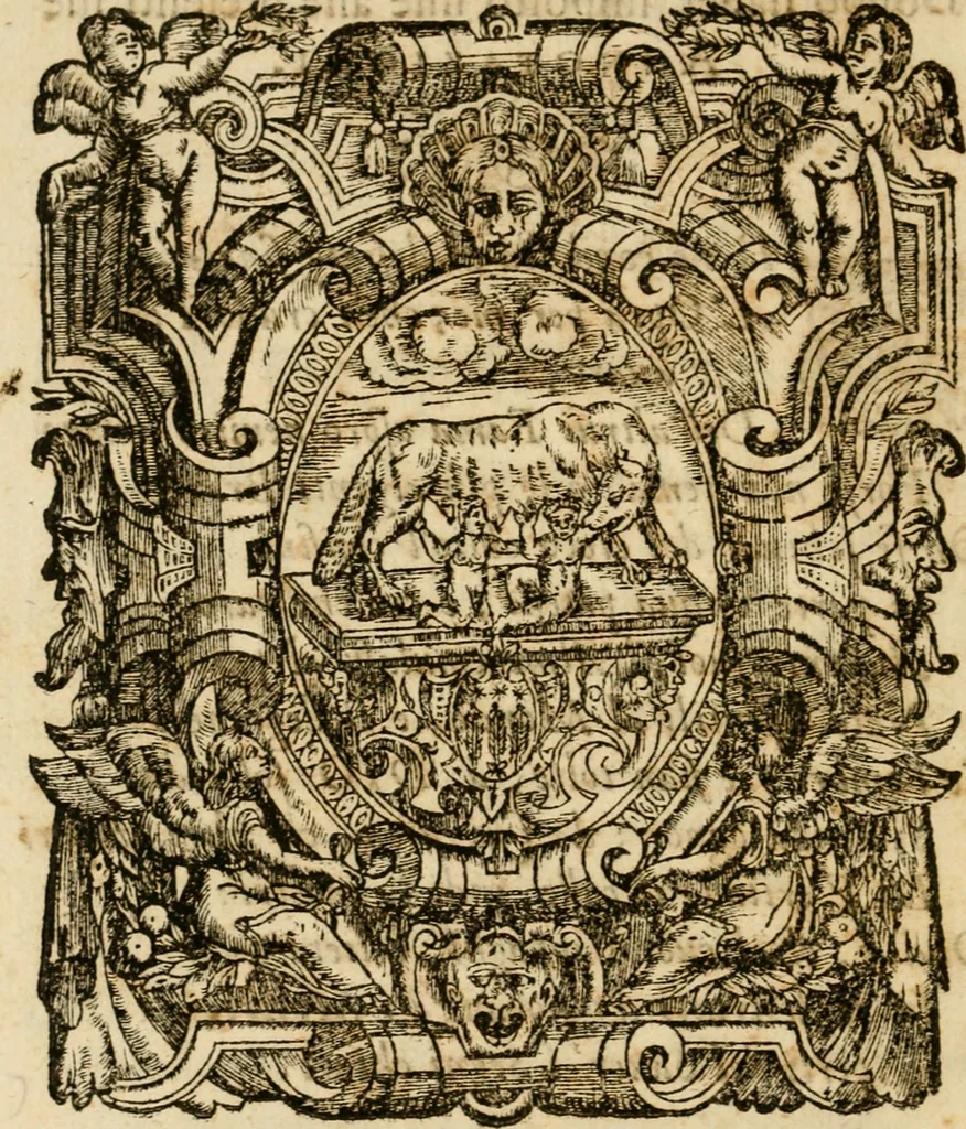 An illustration from Annotazioni, ovvero, Chiose marginali, di Bellisario Bulgarini, l'Aperto, accademico intronato : sopra la prima parte della difesa fatta da m. Iacopo Mazzoni per la Commedia di Dante Alighieri : compilate nell' idioma toscano sanese : aggiontoui il discorso di m. Ridolfo Castrauilla sopra la medesima Commedia, &c. : ed insieme il racconto delle materie più notabili di tutta l'opera, 1608, leaf 285