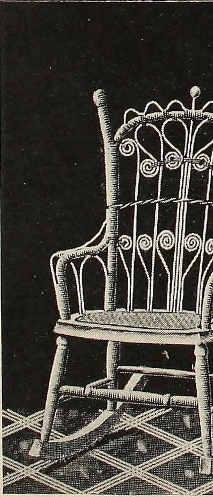 An illustration from Annual catalogue, Reed furniture, season, 1900, Grade "B", 1900, leaf 10