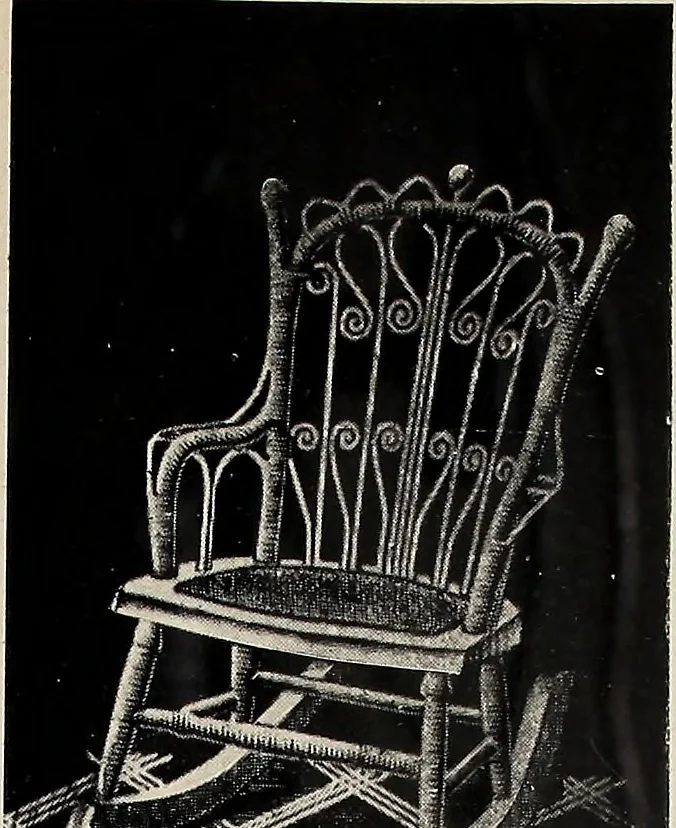 An illustration from Annual catalogue, Reed furniture, season, 1900, Grade "B", 1900, leaf 10