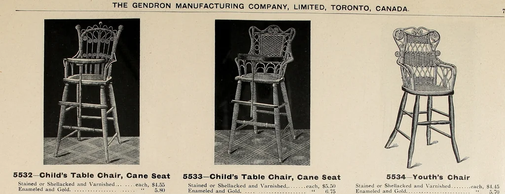 An illustration from Annual catalogue, Reed furniture, season, 1900, Grade "B", 1900, leaf 12