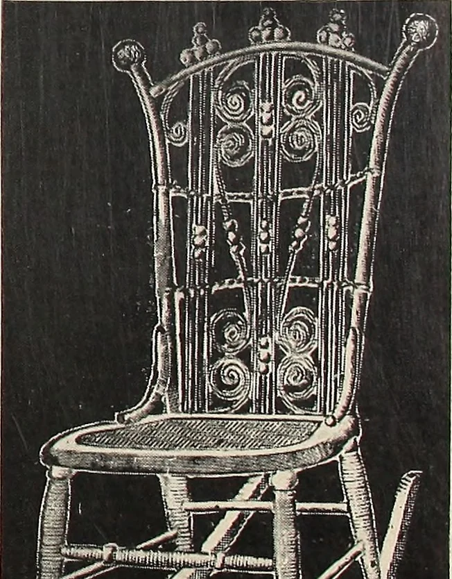 An illustration from Annual catalogue, Reed furniture, season, 1900, Grade "B", 1900, leaf 12