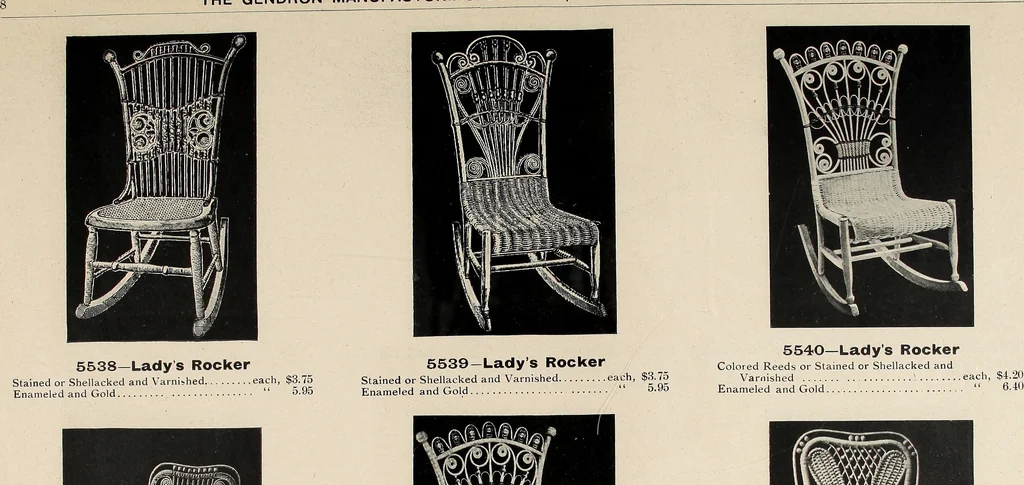 An illustration from Annual catalogue, Reed furniture, season, 1900, Grade "B", 1900, leaf 13