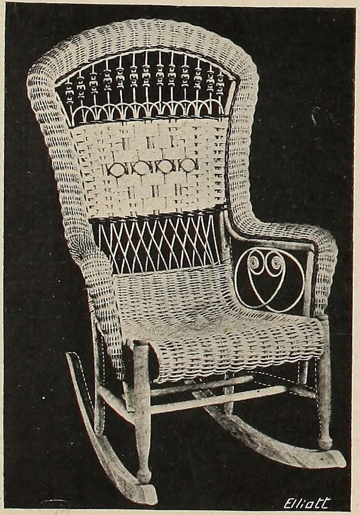 An illustration from Annual catalogue, Reed furniture, season, 1900, Grade "B", 1900, leaf 14