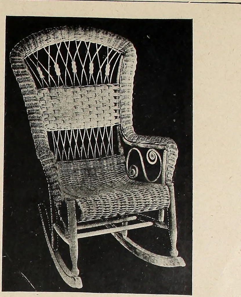 An illustration from Annual catalogue, Reed furniture, season, 1900, Grade "B", 1900, leaf 14