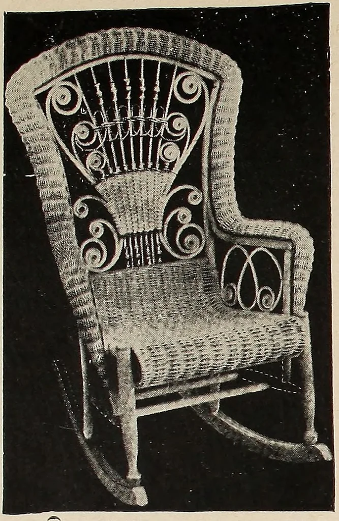 An illustration from Annual catalogue, Reed furniture, season, 1900, Grade "B", 1900, leaf 15