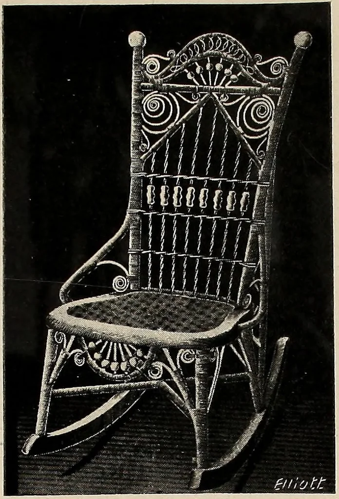 An illustration from Annual catalogue, Reed furniture, season, 1900, Grade "B", 1900, leaf 15