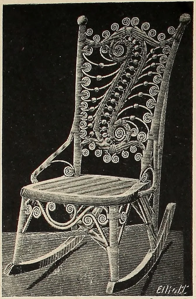 An illustration from Annual catalogue, Reed furniture, season, 1900, Grade "B", 1900, leaf 16