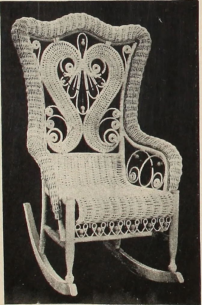 An illustration from Annual catalogue, Reed furniture, season, 1900, Grade "B", 1900, leaf 17