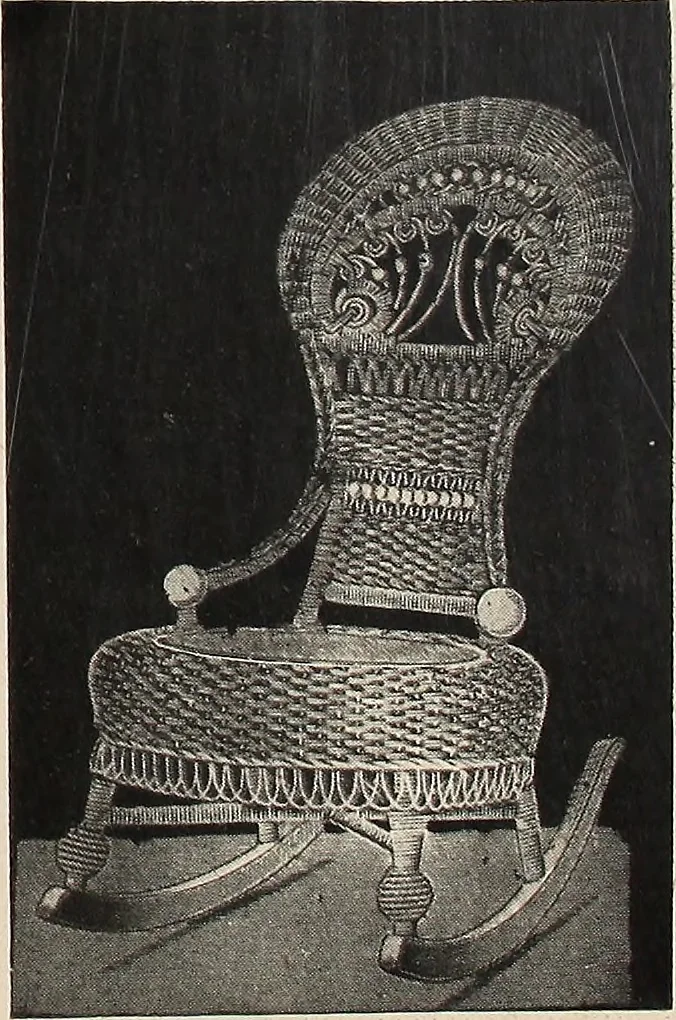 An illustration from Annual catalogue, Reed furniture, season, 1900, Grade "B", 1900, leaf 17