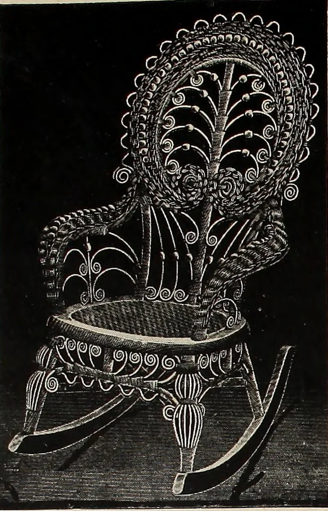An illustration from Annual catalogue, Reed furniture, season, 1900, Grade "B", 1900, leaf 18