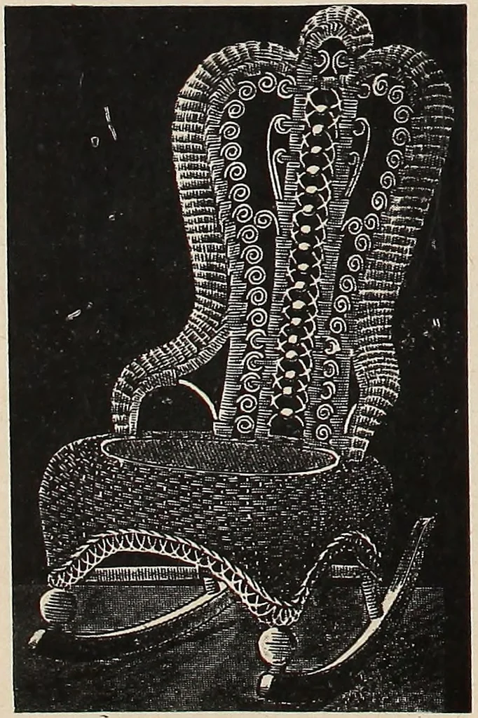 An illustration from Annual catalogue, Reed furniture, season, 1900, Grade "B", 1900, leaf 18