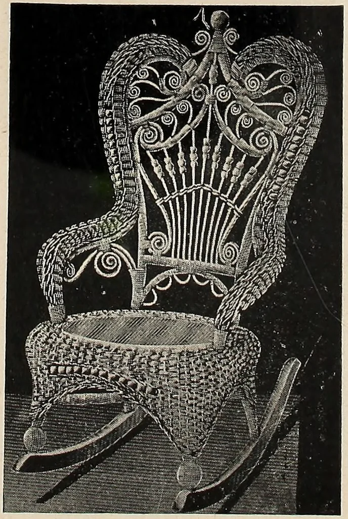 An illustration from Annual catalogue, Reed furniture, season, 1900, Grade "B", 1900, leaf 18