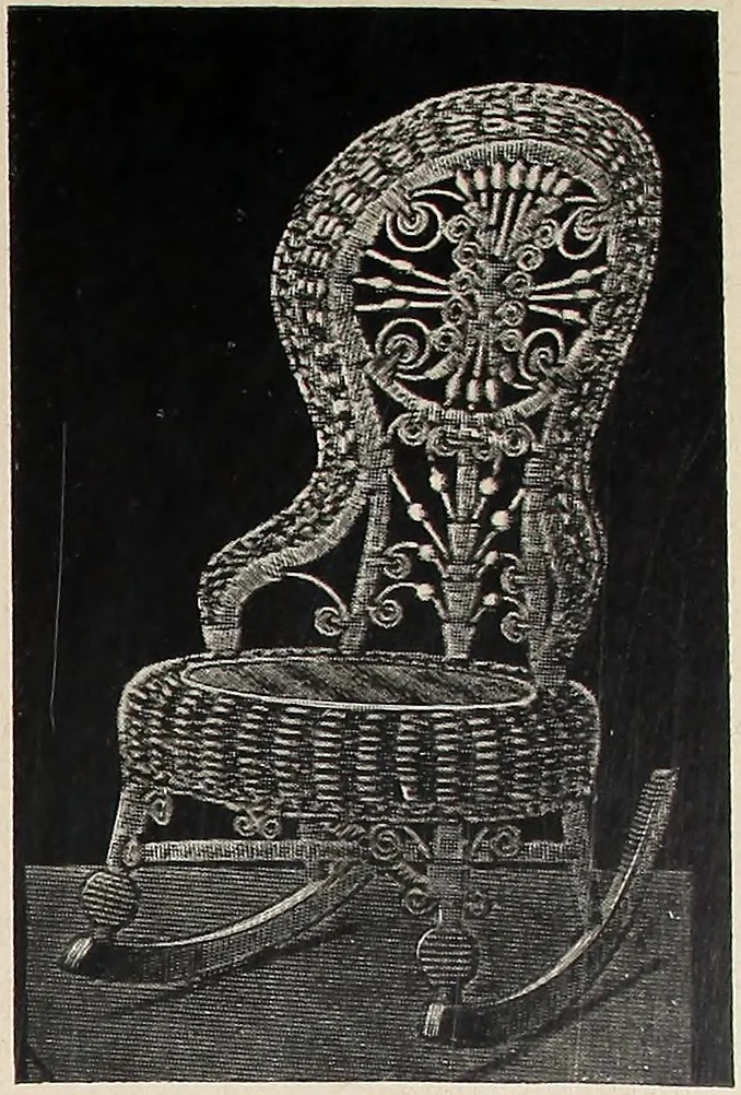 An illustration from Annual catalogue, Reed furniture, season, 1900, Grade "B", 1900, leaf 18