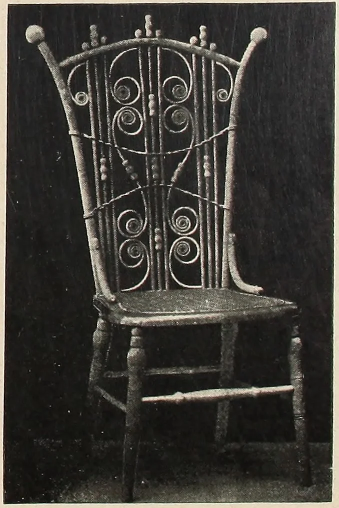 An illustration from Annual catalogue, Reed furniture, season, 1900, Grade "B", 1900, leaf 18