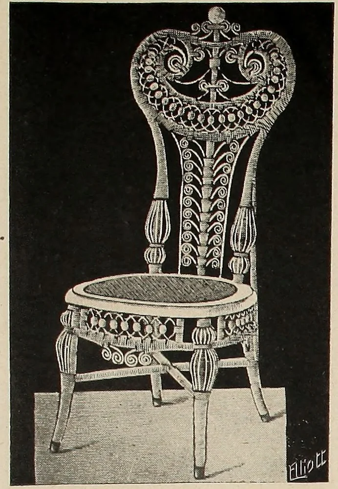 An illustration from Annual catalogue, Reed furniture, season, 1900, Grade "B", 1900, leaf 20