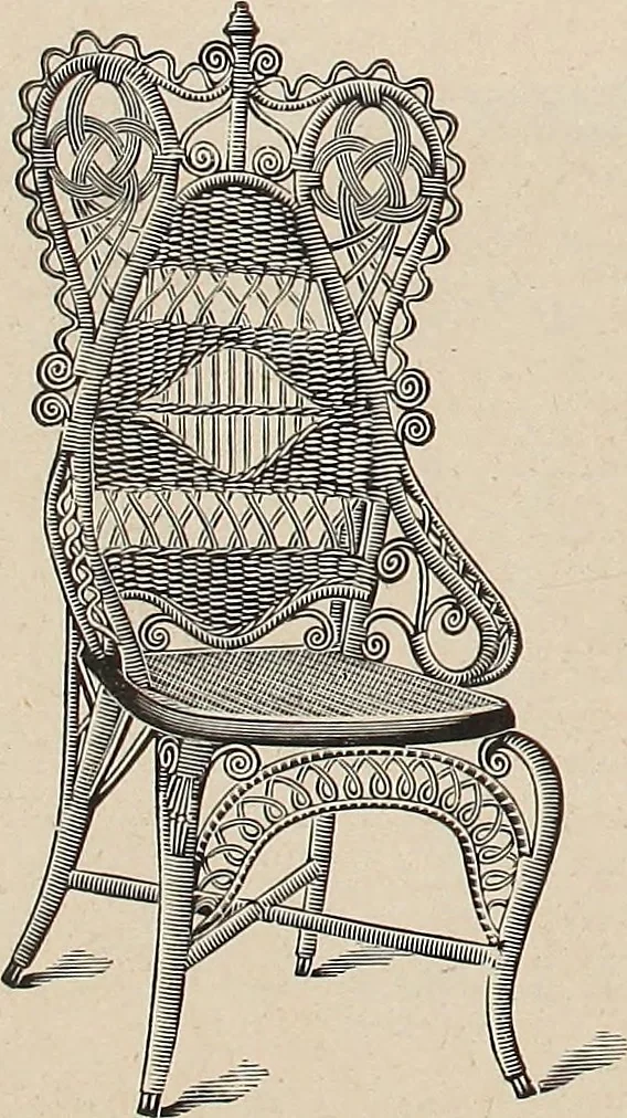 An illustration from Annual catalogue, Reed furniture, season, 1900, Grade "B", 1900, leaf 20