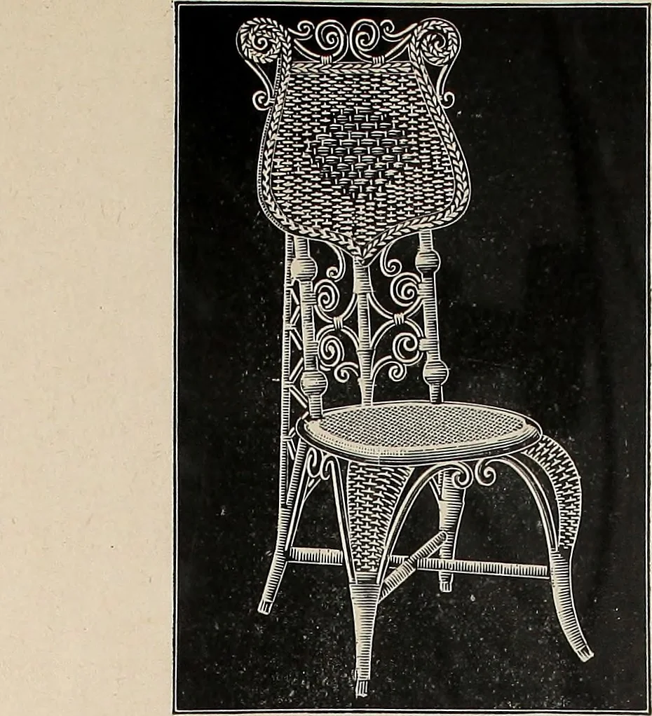 An illustration from Annual catalogue, Reed furniture, season, 1900, Grade "B", 1900, leaf 20