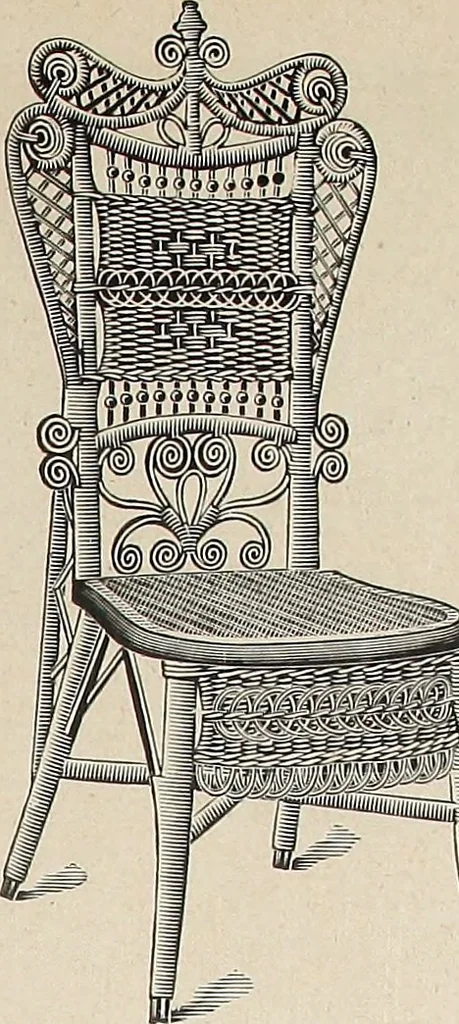 An illustration from Annual catalogue, Reed furniture, season, 1900, Grade "B", 1900, leaf 20