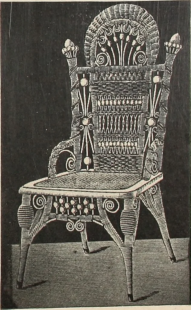 An illustration from Annual catalogue, Reed furniture, season, 1900, Grade "B", 1900, leaf 20