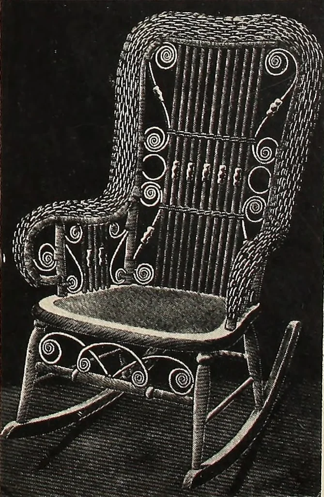 An illustration from Annual catalogue, Reed furniture, season, 1900, Grade "B", 1900, leaf 21