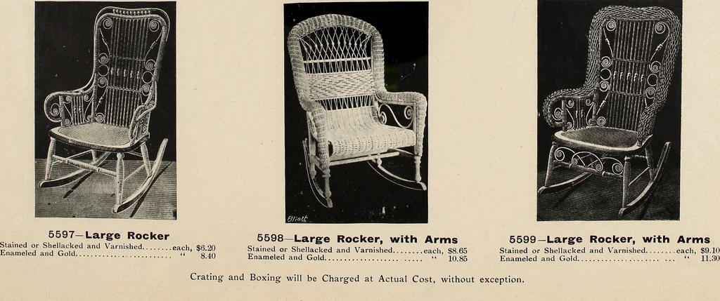 An illustration from Annual catalogue, Reed furniture, season, 1900, Grade "B", 1900, leaf 21