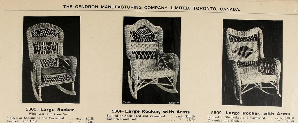 An illustration from Annual catalogue, Reed furniture, season, 1900, Grade "B", 1900, leaf 22
