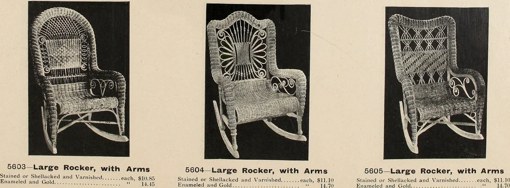 An illustration from Annual catalogue, Reed furniture, season, 1900, Grade "B", 1900, leaf 22