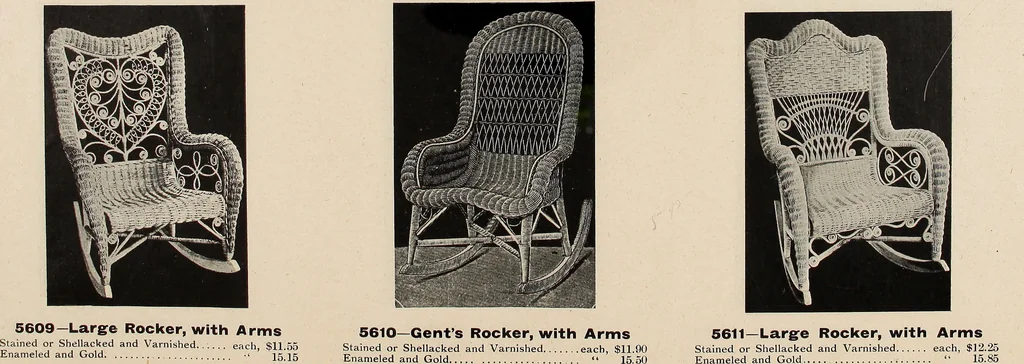 An illustration from Annual catalogue, Reed furniture, season, 1900, Grade "B", 1900, leaf 23