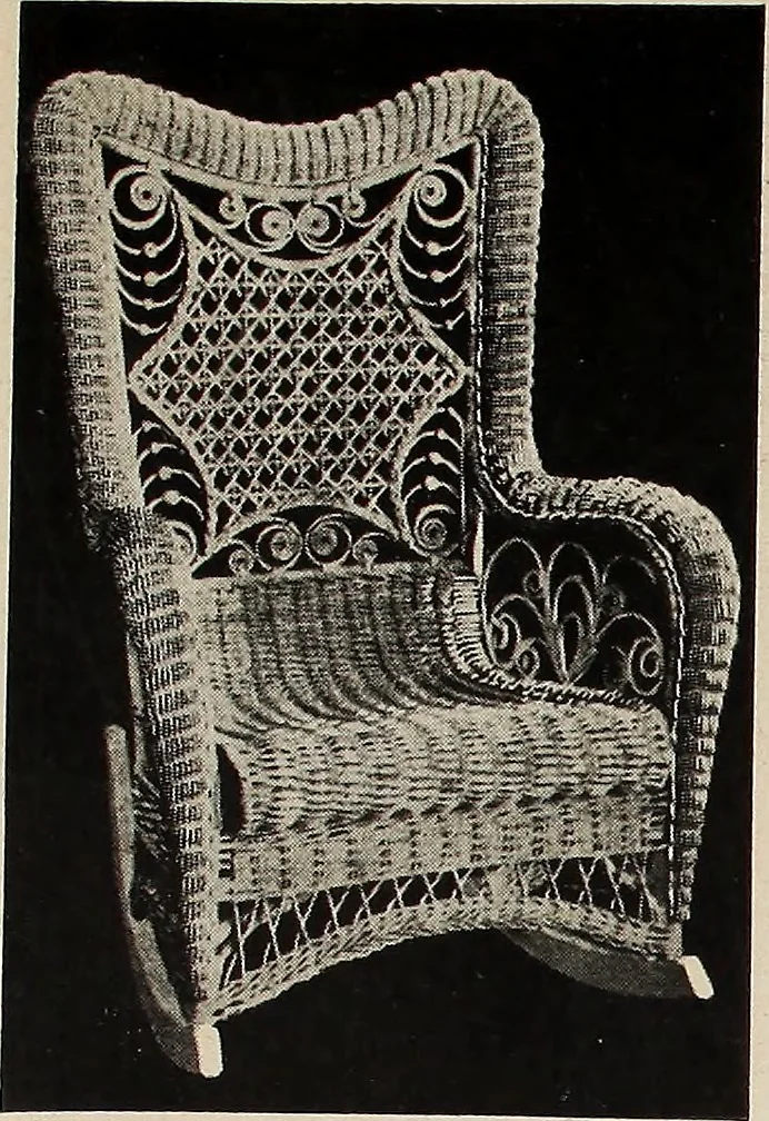An illustration from Annual catalogue, Reed furniture, season, 1900, Grade "B", 1900, leaf 24