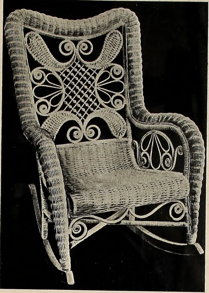 An illustration from Annual catalogue, Reed furniture, season, 1900, Grade "B", 1900, leaf 24