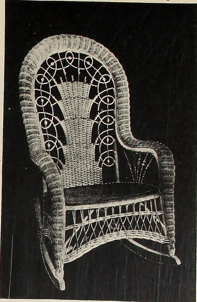 An illustration from Annual catalogue, Reed furniture, season, 1900, Grade "B", 1900, leaf 24