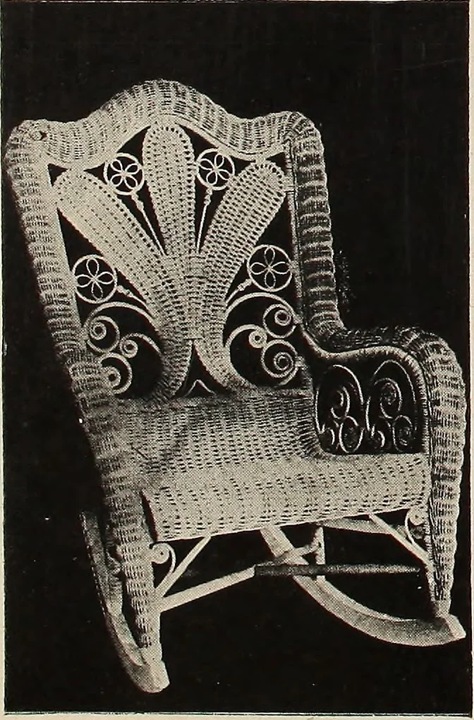 An illustration from Annual catalogue, Reed furniture, season, 1900, Grade "B", 1900, leaf 24