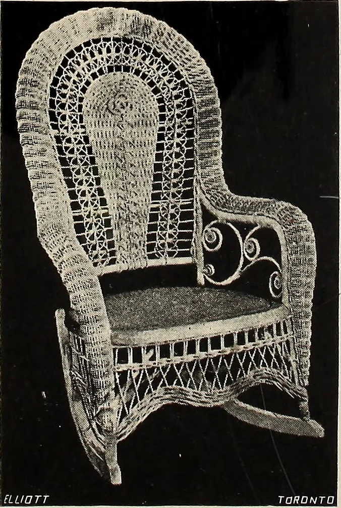 An illustration from Annual catalogue, Reed furniture, season, 1900, Grade "B", 1900, leaf 24