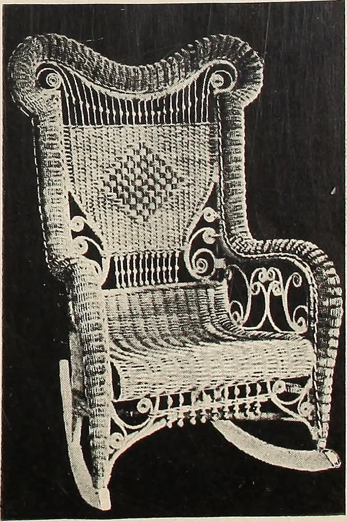 An illustration from Annual catalogue, Reed furniture, season, 1900, Grade "B", 1900, leaf 24