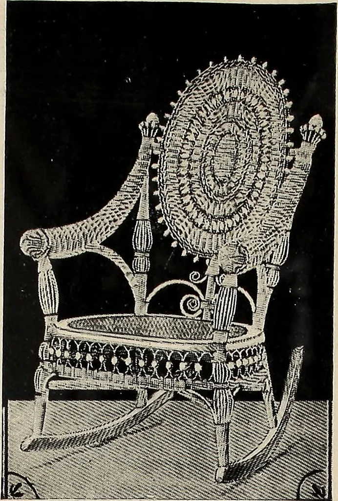 An illustration from Annual catalogue, Reed furniture, season, 1900, Grade "B", 1900, leaf 25