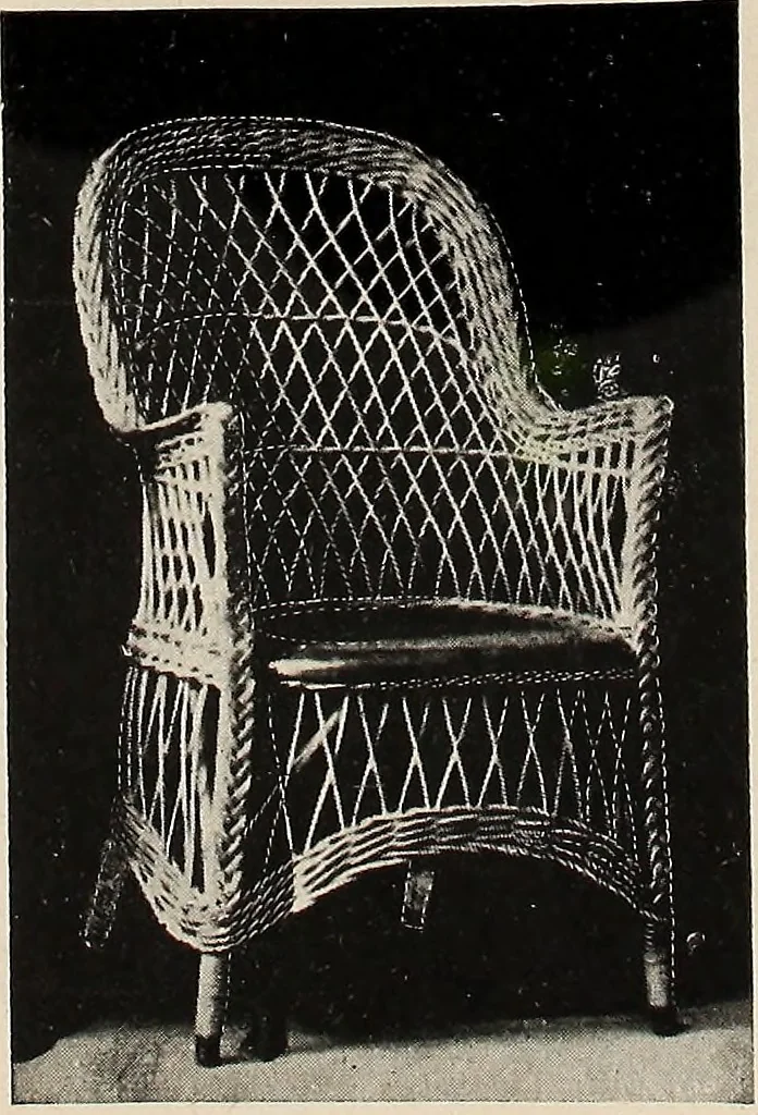 An illustration from Annual catalogue, Reed furniture, season, 1900, Grade "B", 1900, leaf 25