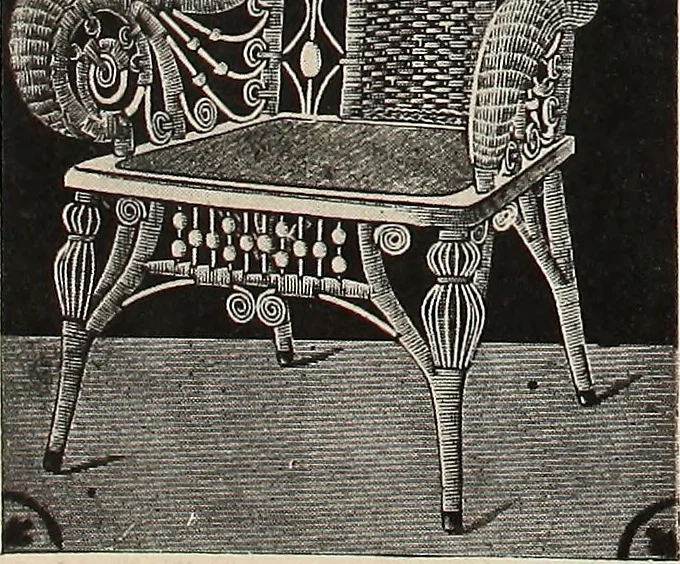 An illustration from Annual catalogue, Reed furniture, season, 1900, Grade "B", 1900, leaf 26