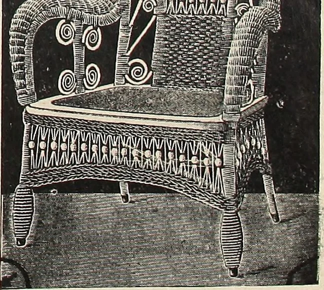 An illustration from Annual catalogue, Reed furniture, season, 1900, Grade "B", 1900, leaf 26