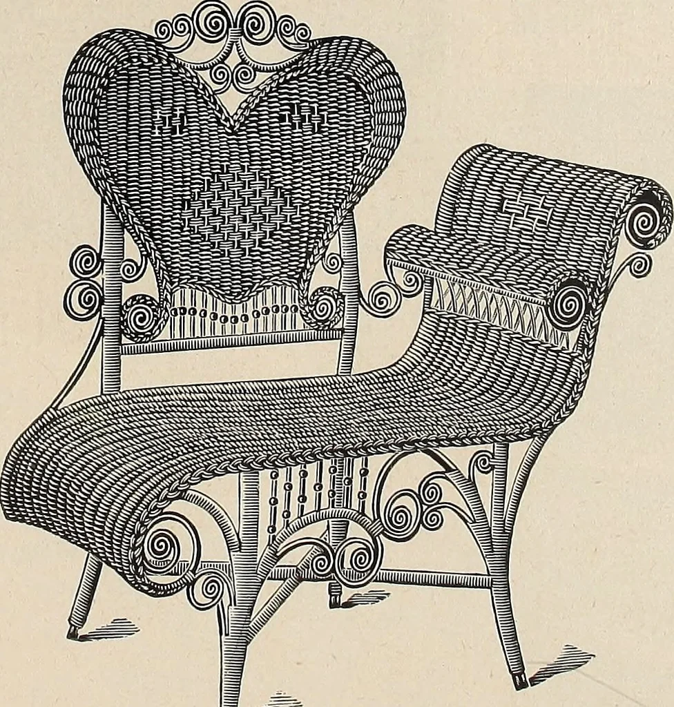 An illustration from Annual catalogue, Reed furniture, season, 1900, Grade "B", 1900, leaf 28