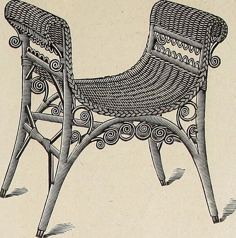 An illustration from Annual catalogue, Reed furniture, season, 1900, Grade "B", 1900, leaf 28