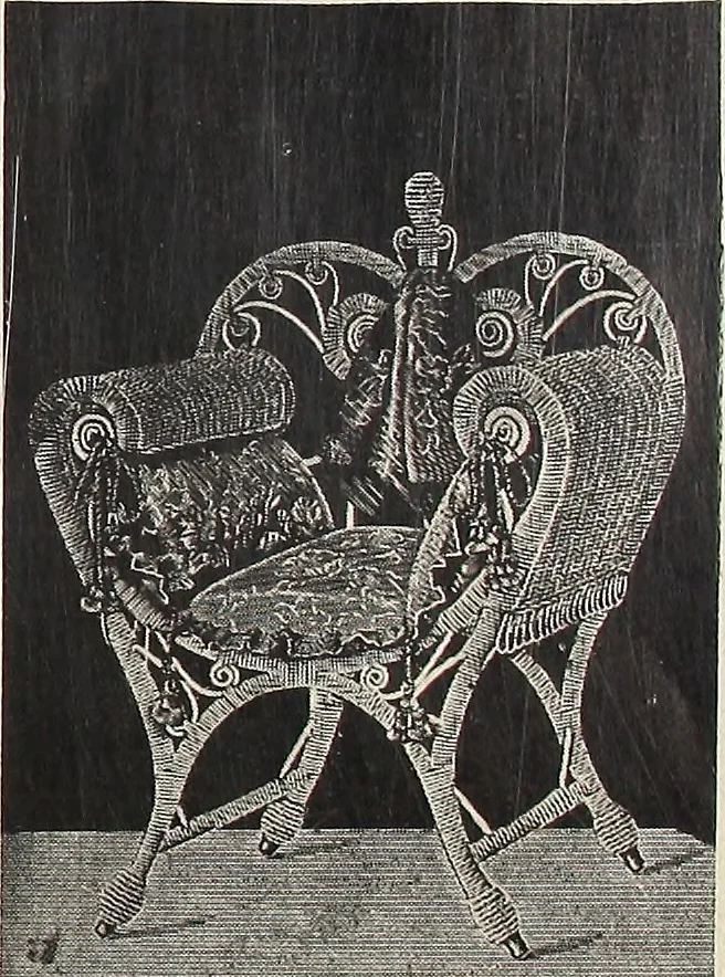 An illustration from Annual catalogue, Reed furniture, season, 1900, Grade "B", 1900, leaf 28