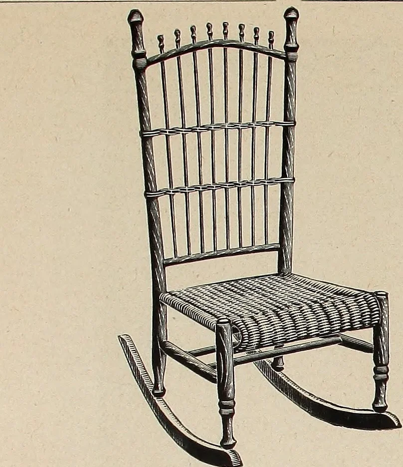 An illustration from Annual catalogue, Reed furniture, season, 1900, Grade "B", 1900, leaf 32