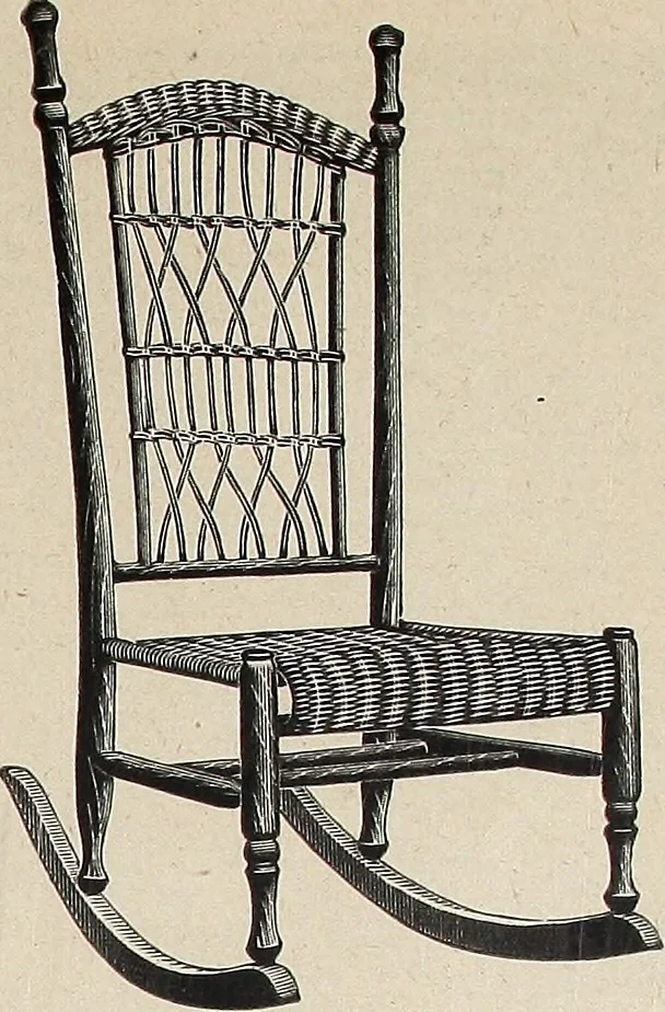 An illustration from Annual catalogue, Reed furniture, season, 1900, Grade "B", 1900, leaf 32